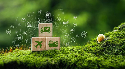 Flames behind display products