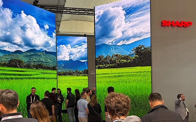 Most energy efficient LED creates spectacular Sharp showpiece at ISE